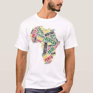 Camiseta Mes de la Historia Negra Continente Africano Arte 