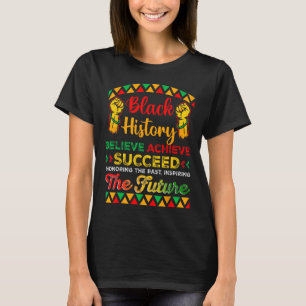 Camiseta Mes de la Historia Negra Cree Logra Triunfa África