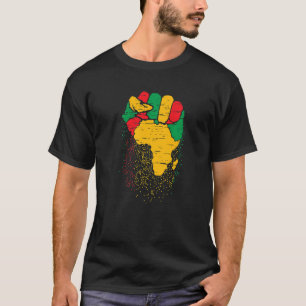 Camiseta Mes de la historia negra de los puños africanos Or