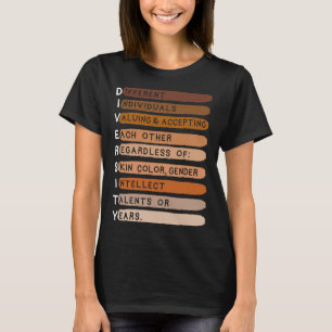 Camiseta Mes de la Historia Negra de Melanina Tipografía de