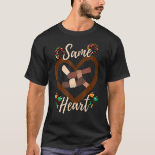 Camiseta Mes de la historia negra del mismo corazón Melanin