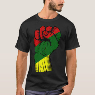 Camiseta Mes de la historia negra del puño Melanin Orgullo 