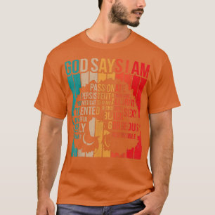 Camiseta Mes de la Historia Negra Dios dice que soy Melanin