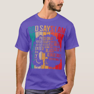 Camiseta Mes de la Historia Negra Dios dice que soy Melanin
