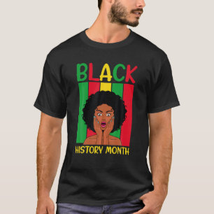 Camiseta Mes de la historia negra disfrazan a mujeres afro 