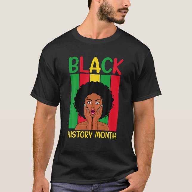 Camiseta Mes de la historia negra disfrazan a mujeres afro  (Anverso)
