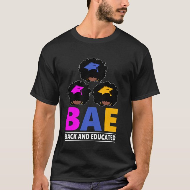 Camiseta Mes de la Historia Negra Educada Y Bae (Anverso)