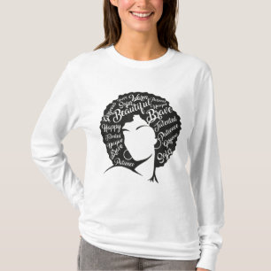Camiseta Mes de la historia negra El pelo natural Afro el a