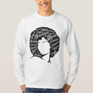 Camiseta Mes de la historia negra El pelo natural Afro el a