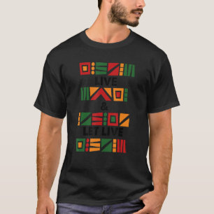 Camiseta Mes de la historia negra en vivo y déjalo vivir