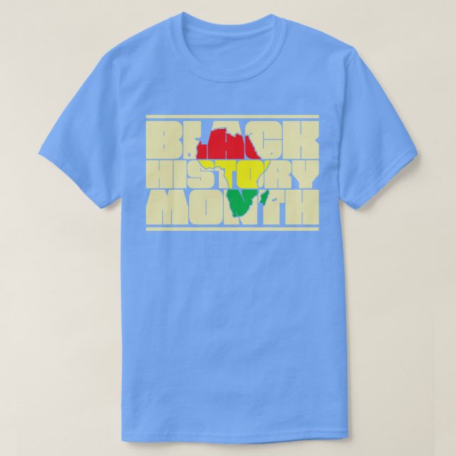 Camiseta Mes de la Historia Negra Historia Afroamericana (Diseño del anverso)