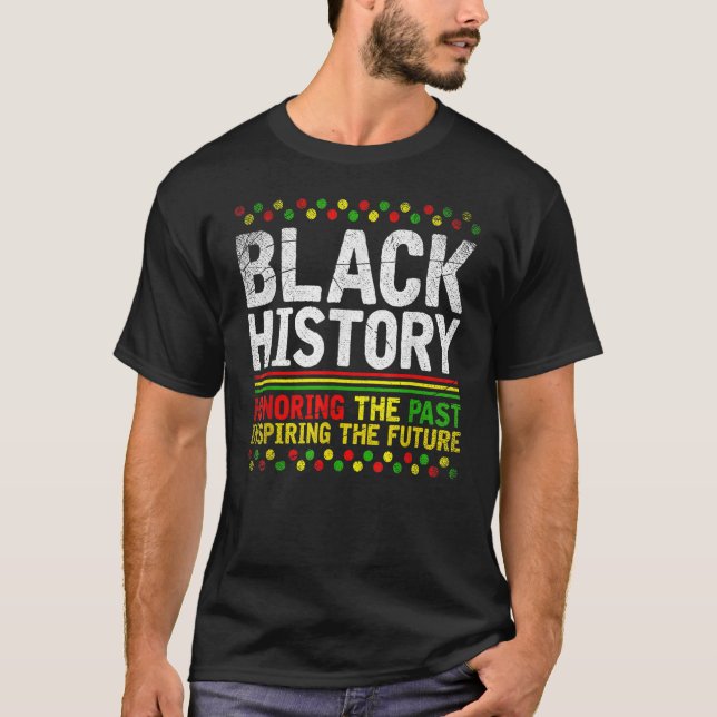 Camiseta Mes de la historia negra hombres del orgullo afric (Anverso)