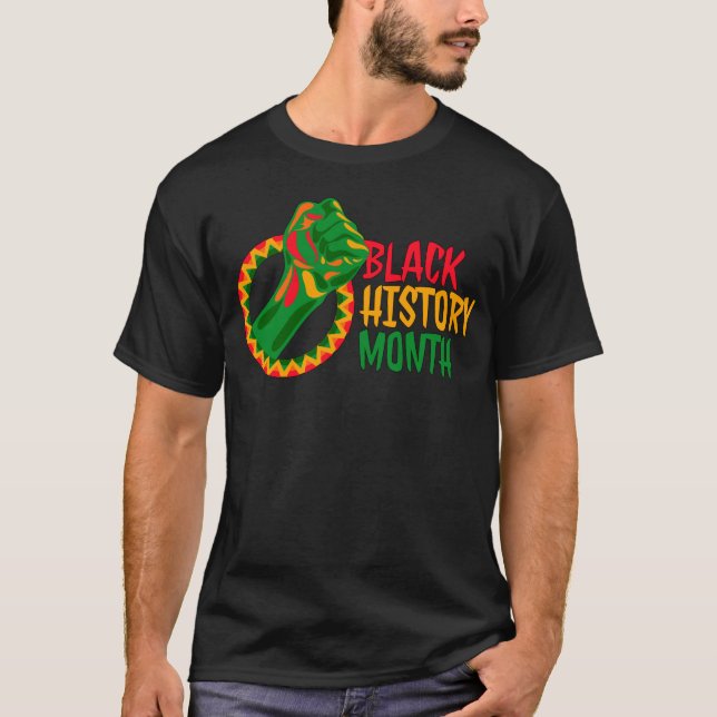 Camiseta Mes de la Historia Negra Hombres Mujeres Niños (Anverso)