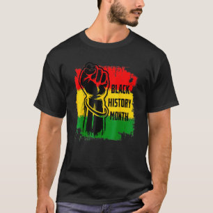 Camiseta Mes de la Historia Negra Hombres Orgullo Africano 
