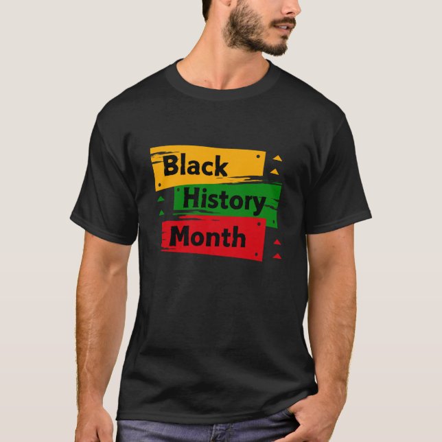 Camiseta Mes de la Historia Negra Hombres Orgullosos Camise (Anverso)