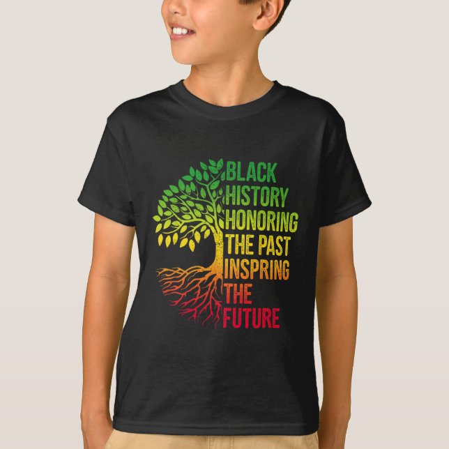 Camiseta Mes de la historia negra honrando el futuro inspir (Anverso)