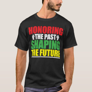Camiseta Mes de la historia negra honrando la forma del pas