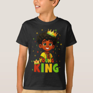 Camiseta Mes de la Historia Negra Joven Rey Negro Cabello A