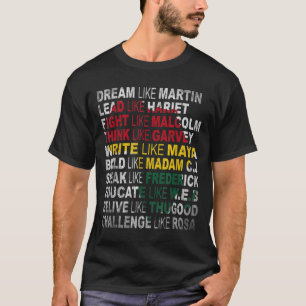 Camiseta Mes de la historia negra: la celebridad de un país