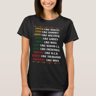 Camiseta Mes de la historia negra: la celebridad de un país