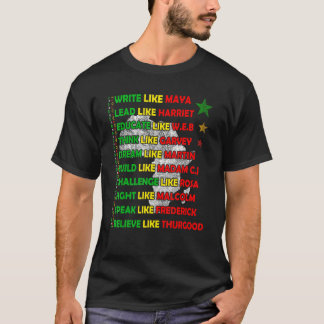 Camiseta Mes de la historia negra: la celebridad de un país