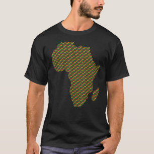 Camiseta Mes De La Historia Negra Mapa Afro-Estadounidense