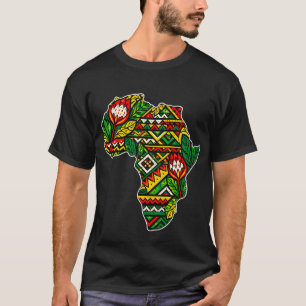 Camiseta Mes de la Historia Negra Mapa de África Patrón Ken