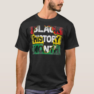 Camiseta Mes de la Historia Negra Mapa de África Vintage 1