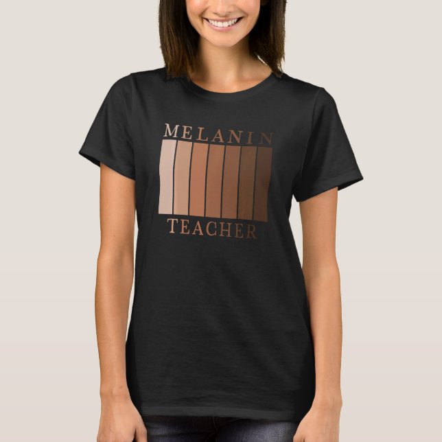 Camiseta Mes de la Historia Negra Melanin Maestra del Orgul (Anverso)