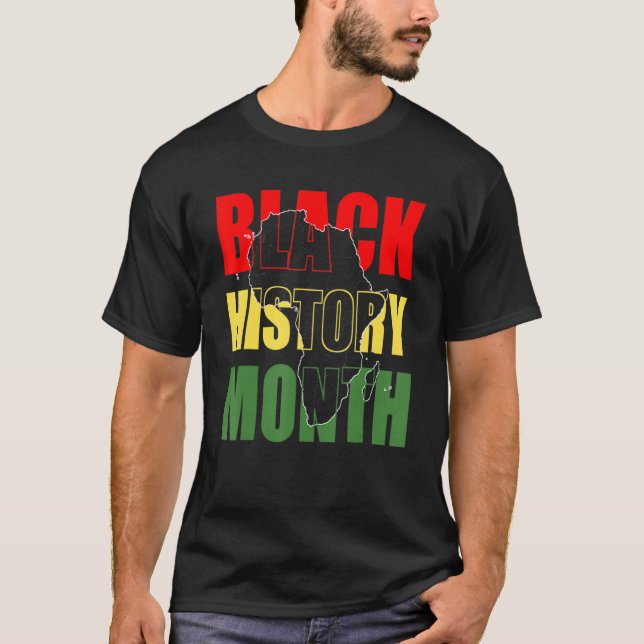 Camiseta Mes de la Historia Negra Melanin negro afroamerica (Anverso)