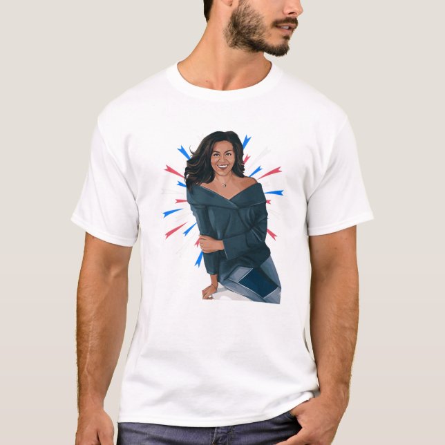 Camiseta Mes de la historia negra Michelle Obama Día del Pr (Anverso)