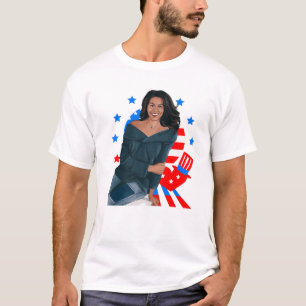 Camiseta Mes de la historia negra Michelle Obama Día del Pr