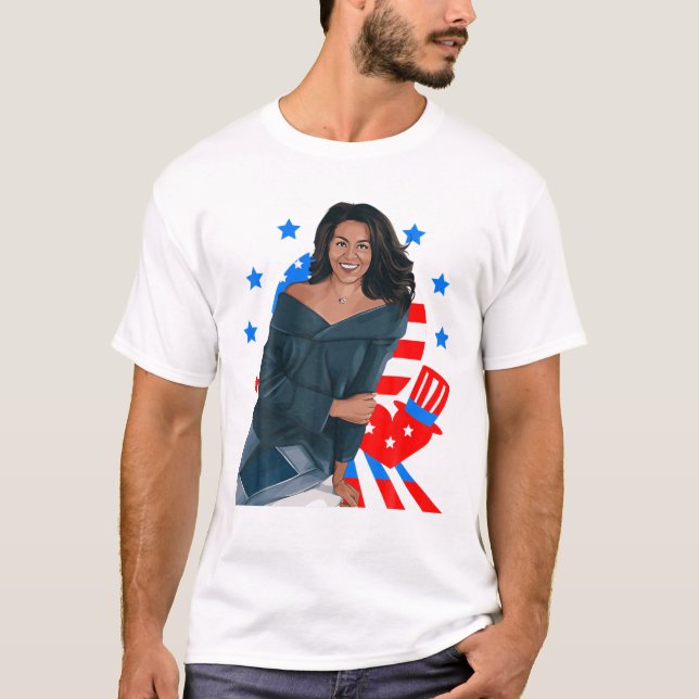 Camiseta Mes de la historia negra Michelle Obama Día del Pr (Anverso)