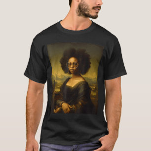 Camiseta Mes de la Historia Negra Mona Lisa Negra Estadouni