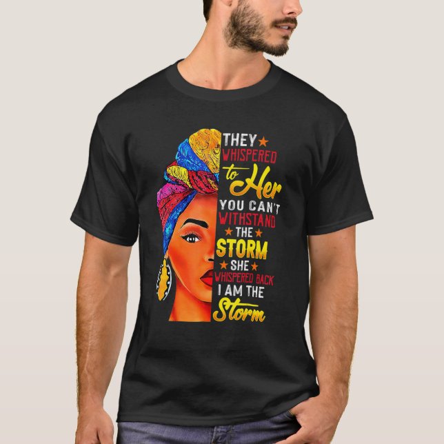 Camiseta Mes de la historia negra Mujer africana Afro Yo so (Anverso)