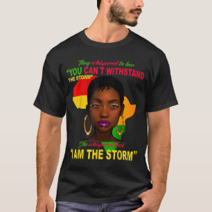 Camiseta Mes de la historia negra Mujer africana Afro Yo so