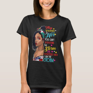 Camiseta Mes de la Historia Negra Mujer Africana Afro Yo So