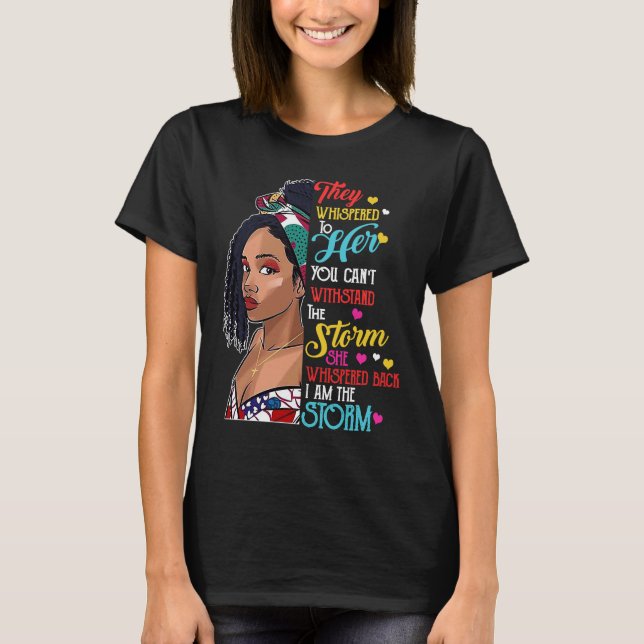 Camiseta Mes de la Historia Negra Mujer Africana Afro Yo So (Anverso)