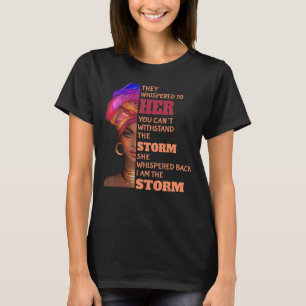 Camiseta Mes de la Historia Negra Mujer Africana Afro Yo So