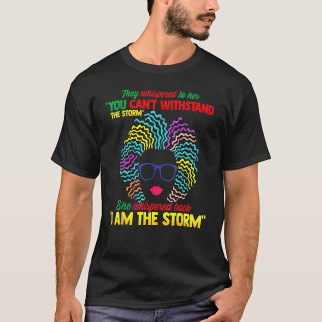 Camiseta Mes de la Historia Negra Mujer Africana Afro Yo So (Anverso)