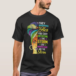 Camiseta Mes de la historia negra Mujer africana Afro Yo so