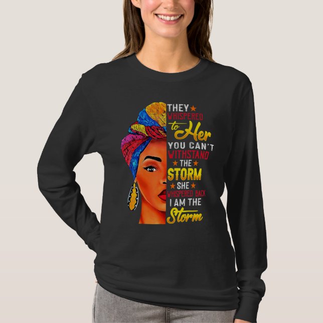 Camiseta Mes de la Historia Negra Mujer Africana Afro Yo So (Anverso)