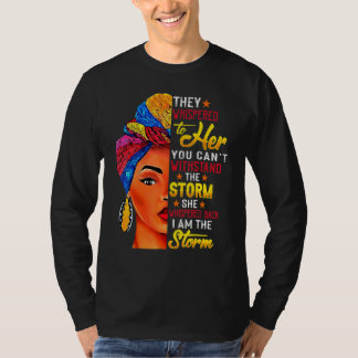 Camiseta Mes de la Historia Negra Mujer Africana Afro Yo So