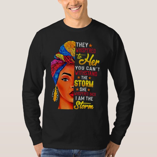 Camiseta Mes de la Historia Negra Mujer Africana Afro Yo So (Anverso)