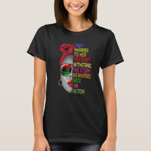 Camiseta Mes de la Historia Negra Mujer Africana Afro Yo So