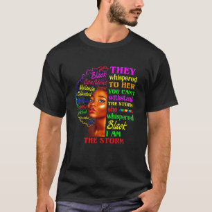 Camiseta Mes de la historia negra Mujer africana Afro Yo so