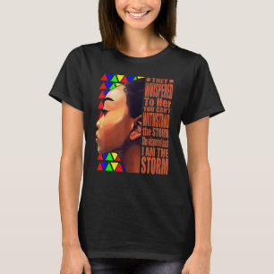 Camiseta Mes de la Historia Negra Mujer Africana Afro Yo So