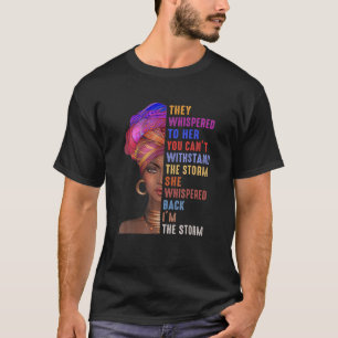 Camiseta Mes de la historia negra Mujer africana Afro Yo so
