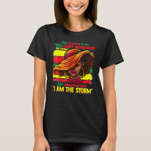 Camiseta Mes de la Historia Negra Mujer Africana Afro Yo So
