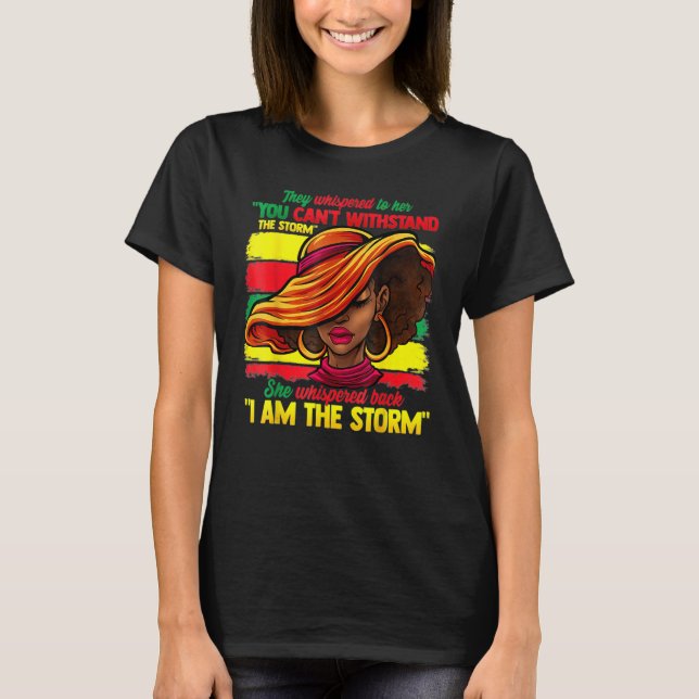 Camiseta Mes de la Historia Negra Mujer Africana Afro Yo So (Anverso)